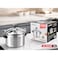 STARGOLD Aluminum Pressure Cooker Unique Pressure Indicator Durable Aluminum Alloy Fast And Energy Efficient Pressure Cooker With Firm Handles 15Liters Silver