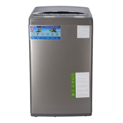 Geepas 7kg 800rpm Fully Automatic Top Load Washing Machine Grey GFWM7800LCQ, 1 Year warranty