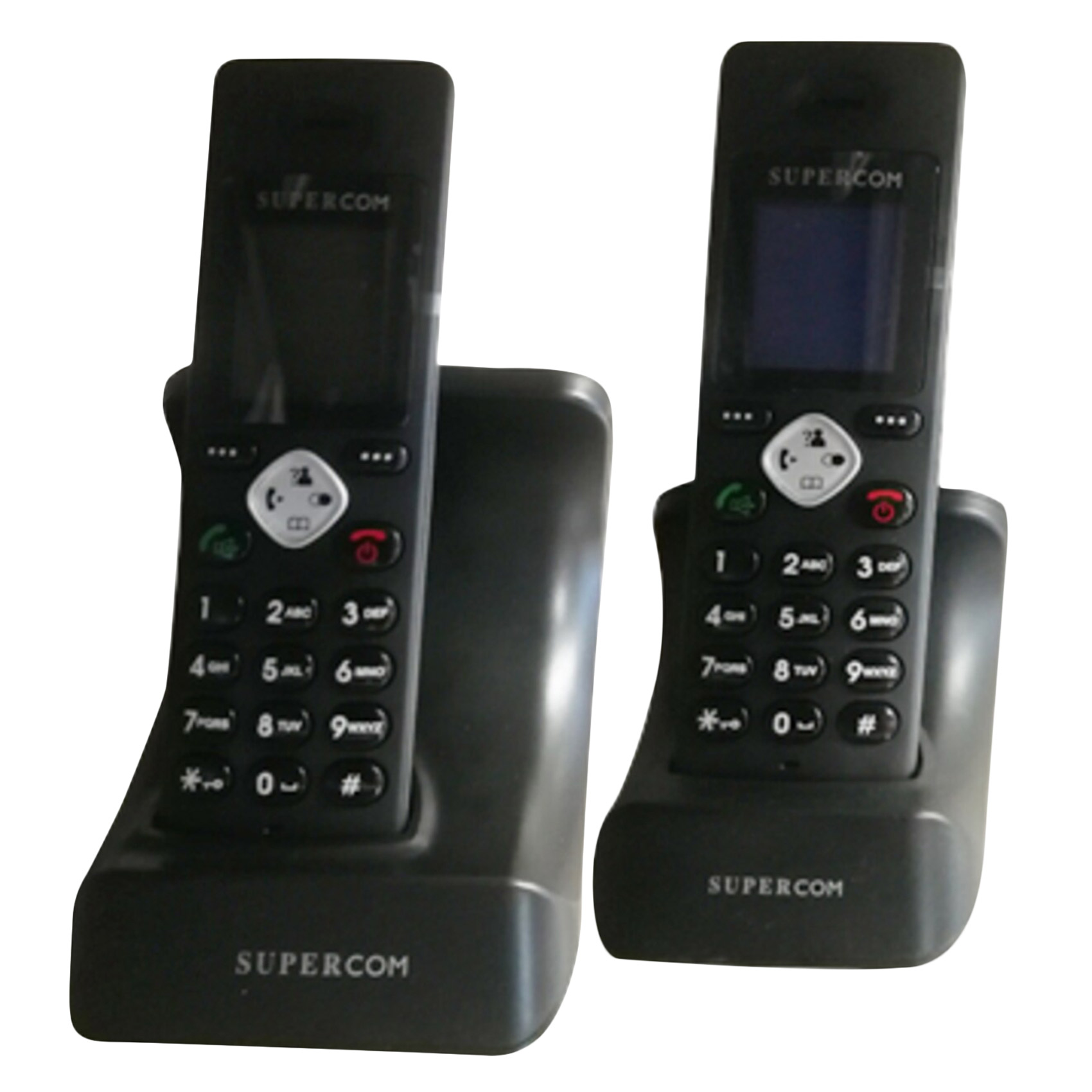 Supercom CT-3650D Twin Dect Phone Black
