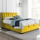 In House Blven Velvet Bed Frame - Single - 200x90 cm - Gold