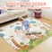 Sky-Touch Children Play Mat, Baby Crawling Mat Double, Sided Waterproof Kids Playing Gym Mats Ideal Gift For Baby Gift 79" X71" Extra Large (Color Animal Paradise)