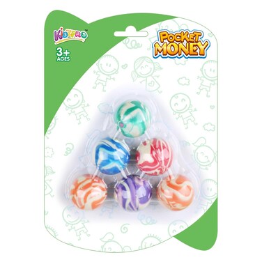 Kidzpro CRP1204 Pocket Money Bouncing Ball 3+ Years 6 Pieces