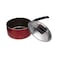 Prestige Safecook Non-Stick Saucepan With Lid Red And Black 18cm