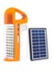 Sonashi Rechargeable 3 Side Lantern With Solar Panel SEL-697SP Orange 15x6.5x20cm