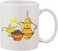 Giftex 11Oz Ceramic Coffee Mug, Traditional Arabic Tea And Dates Design, Eid Gift Mug