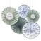 Botanical Baby  Hey Baby Paper Fan Baby Shower Decorations