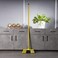 Royalford 31 Cm Floor Broom With A Long Handle- Rf11651 Large And Wide Broom Head For All Floor Types Ideal For Sweeping And Cleaning Room, Bathroom, Kitchen, Light-Weight Yellow And Black