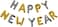 Party Time 16" Gold and Silver Mix Happy New Year Foil Balloons - Happy New Year Letter Balloons   Happy New Year Banner for Happy New Year Decorations Party Supplies
