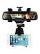 Incart - Universal Rearview Mirror Car Mount For Most Mobile Phones Black