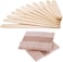 Generic Wooden Popsicle Sticks 100 Pcs Natural Wood Craft Sticks Ice Pop Sticks For Diy Making Ice Cream Supplies, Hcr-4778-2Pk