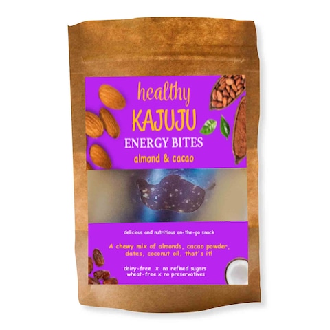 Healthy Kajuju Almond And Cacao Energy Bites 90g