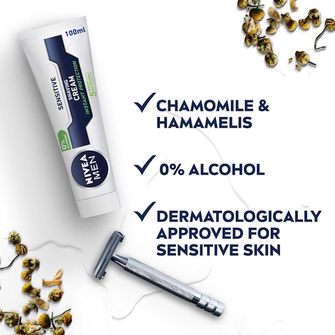 NIVEA MEN Sensitive Shaving Cream With Chamomile And Hamamelis 100ml