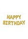Generic Letter Happy Birthday Shaped Party Decorative Foil Balloon 16Inch
