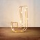 Golden Letter J Glowing with LED Lights 25cm