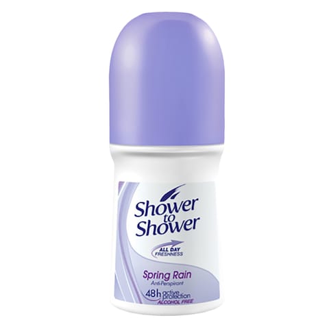 Shower To Shower All Day Freshness Spring Rain Anti-Perspirant Roll On For Women 50ml
