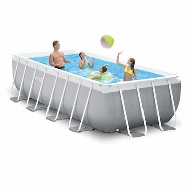 Intex Prism Frame Rectangular Pool Set, Ages 6+
