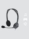Logitech H111 Stereo Wired On-Ear Headset Grey/Silver