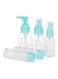 Generic 5-Piece Empty Spray Bottle Set Blue/Clear