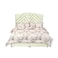 In House Oslo Velvet Bed Frame - Single - 200x120 cm - Ivory