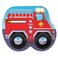 Firefighter Dinner Plates Shaped Fire Truck 10.25in