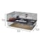 Ferplast Favola Hamster Cage 1 Piece Clear