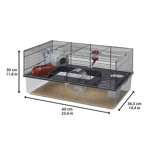 Ferplast Favola Hamster Cage 1 Piece Clear
