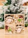 Set of 12 Wooden Christmas Ornaments for Tree, Wall, Window, and Door (Snowman)