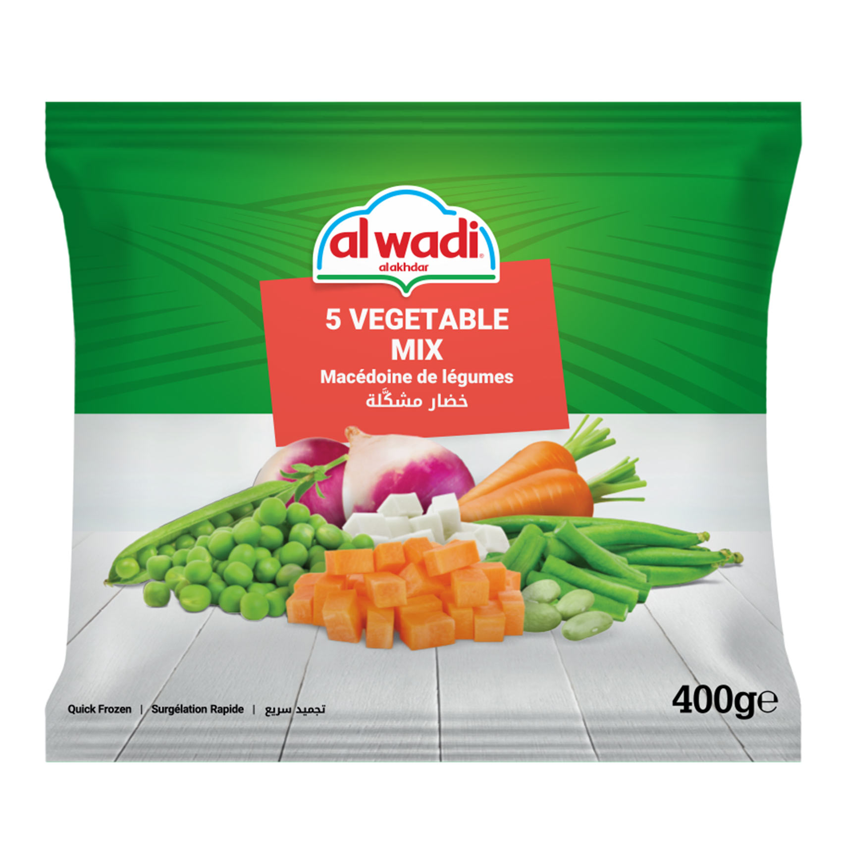 Al Wadi Al Akhdar Frozen 5 Vegetable Mix 400GR