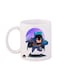 Bp Batman Printed Mug White/Purple/Blue 12Ounce