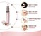 USB Electric Eyebrow Razor Painless Portable Hair Remover And Trimmer Epilator For Women With Light. (Pink)