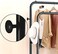 Generic Garment Rack Double Rod Heavy Duty Free-Standing Clothes Rack Multi-Functional Bedroom Hangers Clothing Hanging Stand Organizer Storage Rack With Shoe Shelves, Wheels (48'' Width, Black)