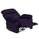In House Velvet Classic Recliner Chair - Dark Purple - NZ60