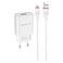 Borofone Wall Charger With Cable White