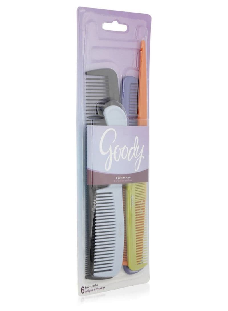 Buy Goody - 6-Piece Family Pack Comb Set Multicolour Online | Carrefour UAE
