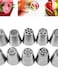 Generic 17-Pieces Cake Nozzle Set Silver
