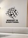 Spoil Your Wall Rubiks Cube Mindset Is Everything Wall Sticker Black 60x50cm