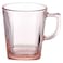 Pasabahce Carre Mug Set - 270 Cc - 6 Pieces - Pink