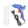 KKmoon-20W Hot Melt Glue Gun Hot Melt Glue Machine DIY Glue Gun with Switch Button Blue + 3Pcs 7mm Hot Melt Glue Bar