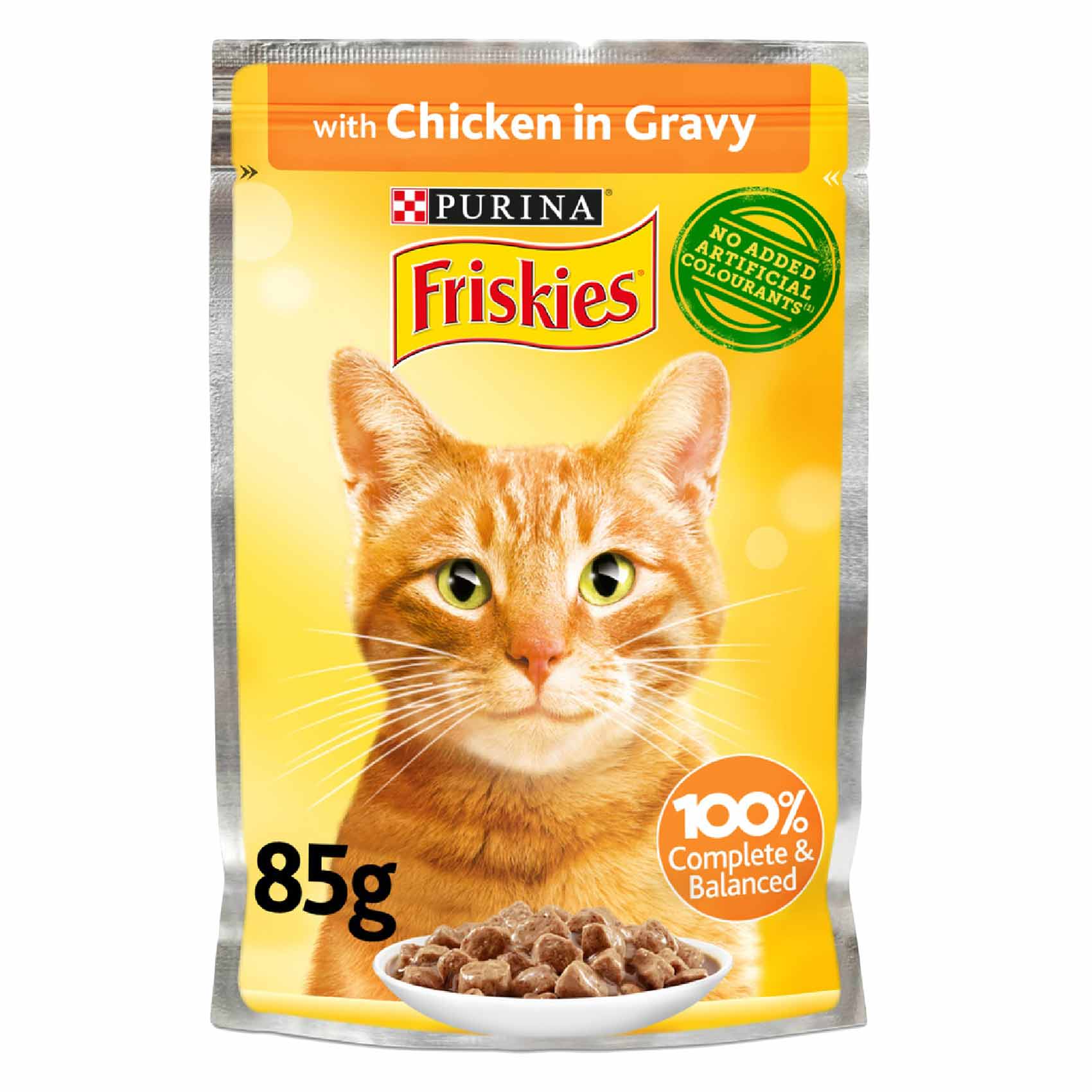 Purina Friskies Chicken In Gravy Wet Cat Food 85g