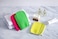 Doreen【Korean Exfoliating Bath Washcloth】 Genuine Korean Exfoliating Bath Scrub Mitten - 3pcs (17cm x 13cm)(GC1249A)