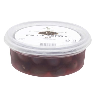 Queen Deli Black Olives Picual 150g
