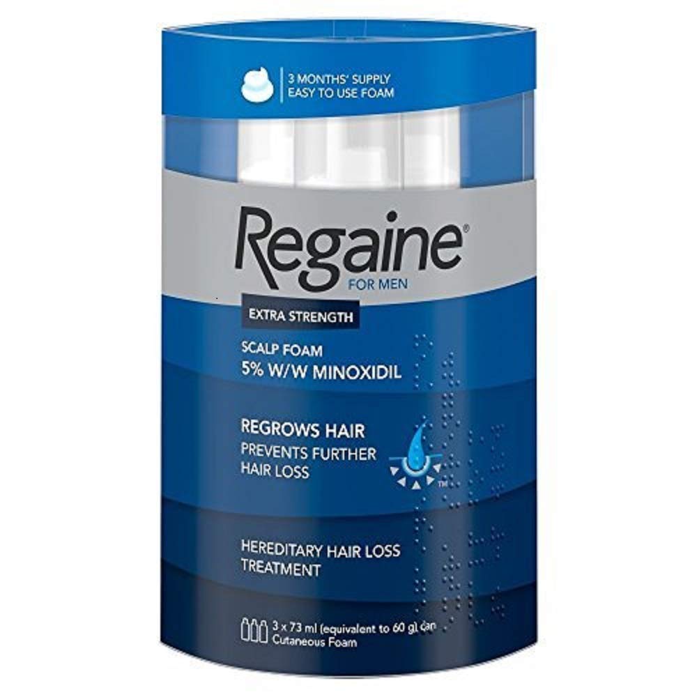 Regaine for Men Foam 5% Minoxidil 3 x 73ml