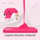elago Liquid Silicone for iPhone 14 case cover Full Body Protection, Shockproof, Slim, Anti-Scratch Soft Microfiber Lining - Iced Red