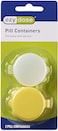 Apothecary Ezy Dose Daily Pill And Vitamin Container (2 Count) │ Portable Pill Box