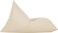 Luxe Decora Outdoor/Indoor Sack Bag Lounge Water Repellent Bean Bag (S, Beige)