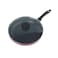 Homeway 30cm Non-Stick Frying Pan With Vented Glass Lid, Heat Resistant Handle, 3 Layer Non-Stick Coating, Lightweight Design, Red &amp; Black - HW1103