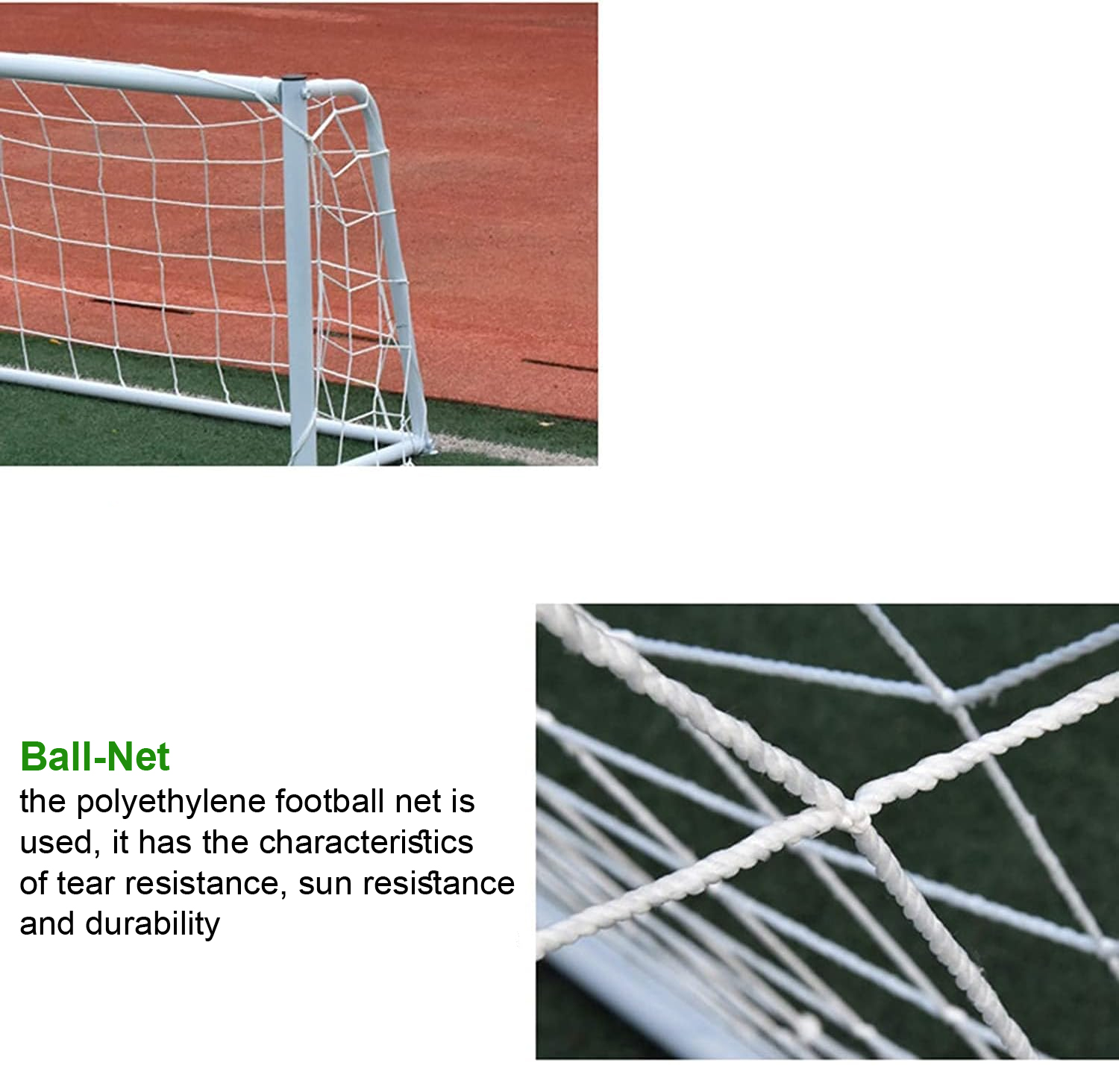 YALLA HomeGym Soccer Goal Net 4ft x 2.5ft, Outdoor Backyard Football Goal Post Net, Portable Soccer Goal Net