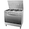 Indesit Free Standing  90X60 Cm 5Burners  Gas Cooker + 120L Oven Silver I95T1CXEX