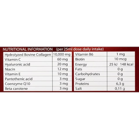 Sunshine Nutrition Platinum Collagen Derma Shots 25ml