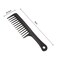 Generic-24.5cm Hair Brush Wide Tooth Comb Black ABS Plastic Heat-resistant Large Wide Tooth Comb For Hair Styling Tool